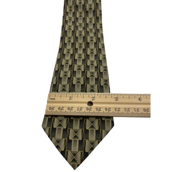 Mark Jason Geometric Pattern Necktie 14g - Picture 2 of 3